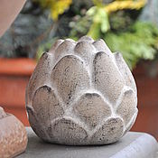 Для дома и интерьера handmade. Livemaster - original item Concrete Artichoke Bud Figurine Garden Decor. Handmade.
