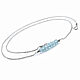 Silver necklace with blue Topaz 'Mirage' 925, Pendants, Yaroslavl,  Фото №1