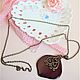 Order Pendant Burgundy rose with a Real Rose Petal Boho Jewelry Resin. WonderLand. Livemaster. . Pendants Фото №3