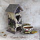 Tea house Basket of violets. Houses. Gifts from Irina Egorova. Online shopping on My Livemaster.  Фото №2