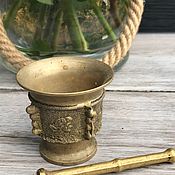 Винтаж handmade. Livemaster - original item Mortar and pestle, bronze with gilding, Holland. Handmade.