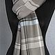 Домотканый шарф "Запах дождя". Кашемир-шёлк Loro Piana. Шарфы. Weaving Finds. Ручное ткачество.. Ярмарка Мастеров.  Фото №8