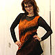 Felted two way tunic 'the Emergence of amber'. Tunics. studiya. Online shopping on My Livemaster.  Фото №2