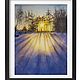 Картина акварелью Закат в зимнем лесу, Картины, Лесной,  Фото №1