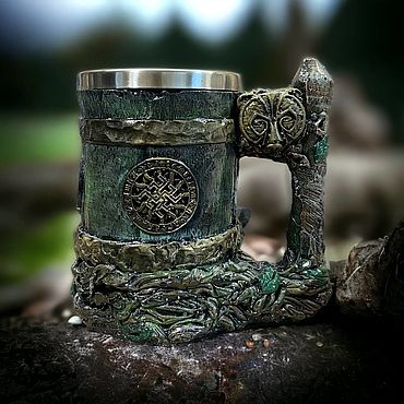 Посуда ручной работы. Ярмарка Мастеров - ручная работа Кружка Славянская. Handmade.