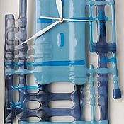 Для дома и интерьера handmade. Livemaster - original item Watch Sea of glass. Fusing. Handmade.