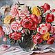 Картина маслом Букет роз цветы в вазе Натюрморт с цветами, Картины, Краснодар,  Фото №1