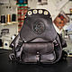 Backpack genuine leather ' basic model with embossed.', Backpacks, Penza,  Фото №1