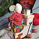 Елочные игрушки из ваты "Домовой". Елочные игрушки. ВатРутики. Ярмарка Мастеров.  Фото №5