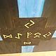 Art object in the style of Suprematism with Archaic runes of wealth. Amulet. paintmart (oikos). Online shopping on My Livemaster.  Фото №2