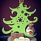 Custom Christmas tree (with logo or photo frame). Tree. Butik Podarkov - dekor iz dereva. Ярмарка Мастеров.  Фото №4