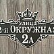 Адресная табличка "Корона". Таблички. ПлазАрт - декор из металла. Ярмарка Мастеров.  Фото №15