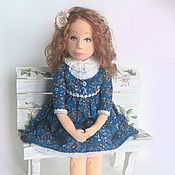 Интерьерная текстильная кукла будуарная