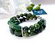 Jade bracelet 'In a green pool' 2. Bead bracelet. Magical Beauty Gems. My Livemaster. Фото №4