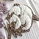 Брошь Хлопок. Брошь-булавка. Дарья (ms.brooch). Интернет-магазин Ярмарка Мастеров.  Фото №2