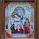 Икона Богородицы "Достойно есть"("Милующая"). Иконы. FoxyKa (Катерина). Интернет-магазин Ярмарка Мастеров.  Фото №2