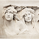 Photo pictures of interior bas-relief Art Nouveau 