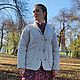 Куртка женская льняная утепленная October. Куртки. Одежда изо льна ELENLINE. Ярмарка Мастеров.  Фото №7