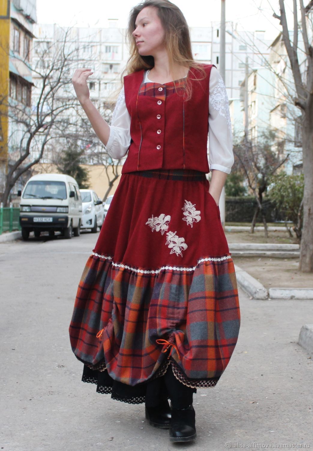 Boho suit 'Arish' (skirt and vest), Dresses, Tashkent,  Фото №1