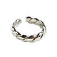 Order Silver braided ring, stylish ring, Ring without stones. Irina Moro. Livemaster. . Rings Фото №3