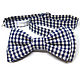 Bow tie in dark blue and white checked. Ties. Super Bow Ties. Online shopping on My Livemaster.  Фото №2