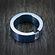 Order Titanium ring blue with blue Topaz. asgdesign. Livemaster. . Rings Фото №3
