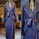 Пальто -шинель Синий лоден, look 2, Пальто, Москва,  Фото №1