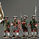 A set of tin soldiers in the painting of a 54 mm 5 pieces. The Army of Peter the Great, Military miniature, St. Petersburg,  Фото №1