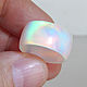 Wide white ring made of synthetic opal, Rings, Vladimir,  Фото №1