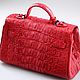 Сумка женская из кожи крокодила IMA0821R1. Сумка через плечо. CrocShop товары из экзотической кожи. Ярмарка Мастеров.  Фото №10