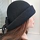 Order Felted hat ' Classic black'. Oksana Moleva. Livemaster. . Hats1 Фото №3