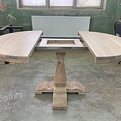 Для дома и интерьера handmade. Livemaster - original item Sliding oak table Loft 1000h1000 (1400). Handmade.