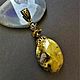 Copy of Necklace  with  amber. Pendant. Elena Karpova ( ELENA KARPOVA. Интернет-магазин Ярмарка Мастеров.  Фото №2