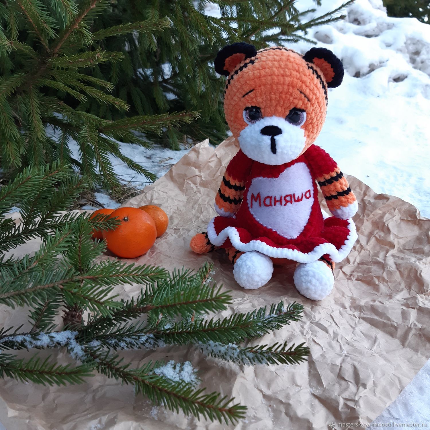 Подарки на 8 марта: Тигр плюшевый с метрикой, именная игрушка в ...