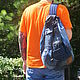 Backpack denim Biker. Backpacks. bRucksack. Online shopping on My Livemaster.  Фото №2