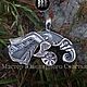 Amulet "Raven Of Odin" silver 925, Pendants, Penza,  Фото №1