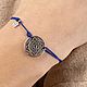 Yantra Durga bracelet, 925 silver. Bracelet thread. Amorem. Online shopping on My Livemaster.  Фото №2