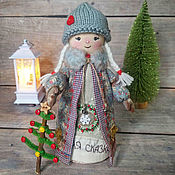 Сувениры и подарки handmade. Livemaster - original item Textile doll Snegurochka. Handmade.