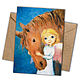 Angel and Horse Postcard for all occasions Poster. Cards. KapustinaArt. Online shopping on My Livemaster.  Фото №2