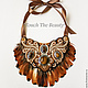 Заказать Колье "Сaramel wings", hand-made studio "Touch The Beauty. Ольчик Черенкова (touchthebeauty). Ярмарка Мастеров. . Колье Фото №3