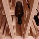 Wine rack for 16 bottles with table top. Shelving. Color Wood. My Livemaster. Фото №5