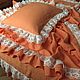 Linen bed linen ' Carrot fresh & cream ', Bedding sets, Ivanovo,  Фото №1