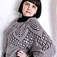 Order Fishnet blouse mohair knitting hollow-out blouse, poncho. Lace Shawl by Olga. Livemaster. . Blouses Фото №3