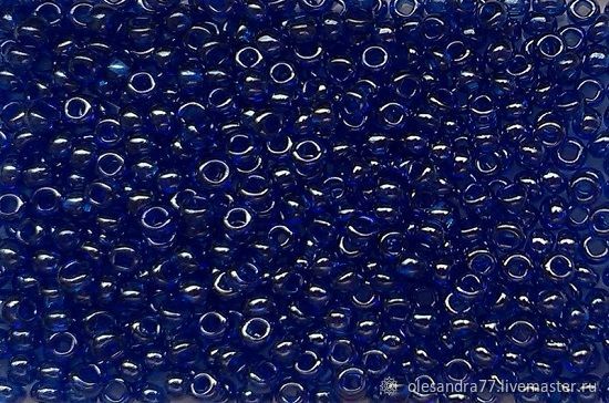 10 grams of 10/0 seed Beads, Czech Preciosa 66300 Premium dark blue, Beads, Chelyabinsk,  Фото №1