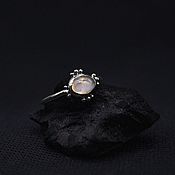 Bright ring with kyanite. 925 sterling silver