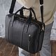 Men's bag with a compartment for a laptop and A4 ' Bruno'. Men\'s bag. DragonBags - Men's accessories. My Livemaster. Фото №8