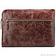 Folder for documents, 'Ben' (antique brown). Classic Bag. Russian leather Guild. Online shopping on My Livemaster.  Фото №2
