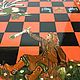Шахматы сувенирные. Ручная роспись. Жар-птица. Шахматы. Арт Студио. Ярмарка Мастеров.  Фото №5