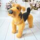 Knitted Airedale terrier dog. Stuffed Toys. JuliaCrochetToys. My Livemaster. Фото №5