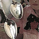 Cucharas de café 'Ampir', un par con fecha grabada y iniciales. Gifts. SILVER SPOONS since 1999. Интернет-магазин Ярмарка Мастеров.  Фото №2